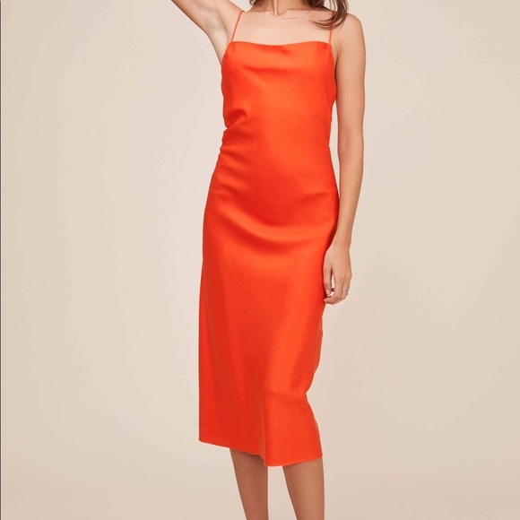 ASTR Bonita Midi Dress in Red - Picture 6 of 8